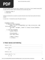 Python - Basic and Intermediate Level Modules