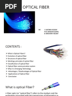 Optical Fiber: By: V Jaithra Reddy PVG Madan Gopal B Srikanth Reddy