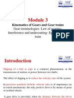 Kinematics of Gears and Gear Trains