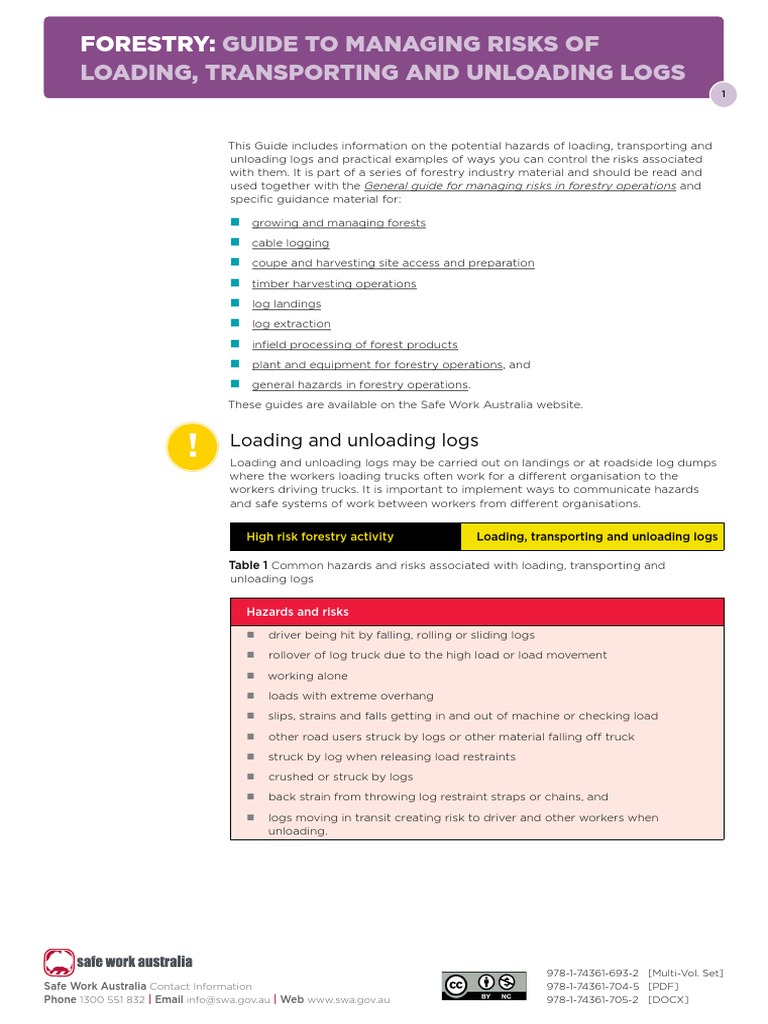 Guide Loading Transporting Unloading Logs | PDF | Logging | Truck