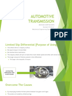 Automotive Transmission: Abhishek Bhattacharya Assistant Professor Mechanical Engineering Department