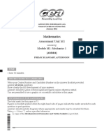 A2AS MATH Past Papers Mark Schemes Standard January Series 2012 10154