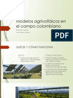 Modelos agrivoltáicos en Colombia