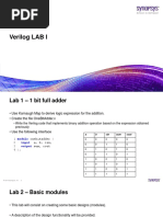 Verilog LAB I: © 2016 Synopsys, Inc. 1