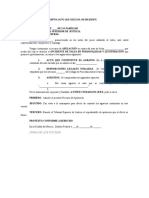 Recurso de Apelación Contra Auto Que Desecha Un Incidente