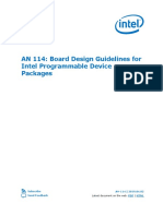 AN 114: Board Design Guidelines For Intel Programmable Device Packages