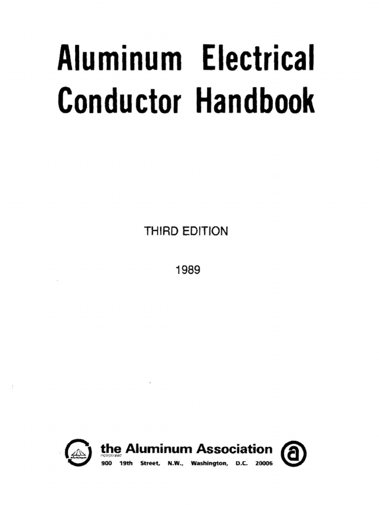 Aluminum Electrical Conductor Handbook Electrical Conductor Aluminium Oxide