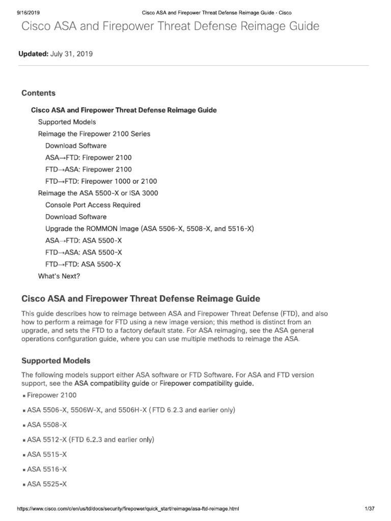 FTD Install Guide | PDF