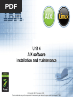 Unit 4 AIX Software Installation and Maintenance