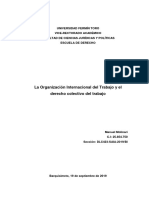 La Organización Internacional Del Trabajo y El Derecho Colectivo Del Trabajo