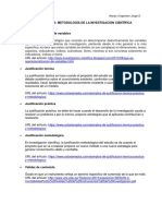 Glosario: Metodología de La Investigación Científica: Reyes Chapoñan Jorge E