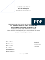 Influencia del peróxido de hidrógeno en el análisis de la DQO del agua de tratamiento de un reservorio de fuel oil