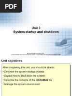 Unit 3 System Startup and Shutdown