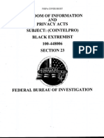 FBI COINTELPRO-Black Extremism Section 23