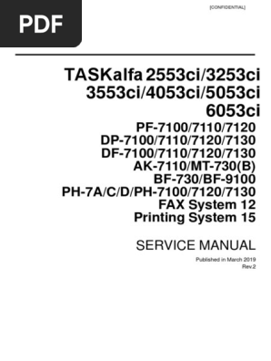 Taskalfa 2553ci Series And Options Service Manual Electrical Connector Photocopier