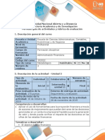 Guía de Actividades y Rúbrica de Evaluación - Paso 3 - Evaluación Financiera