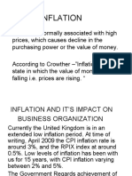 Inflation and It's Impact On Business Organization