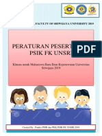 Peraturan Peserta PKK Psik FK Unsri 2019