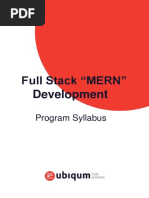 Full Stack Mern Development Syllabus