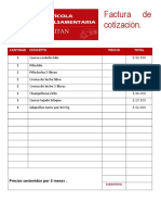 Factura Cotizacion Avicola Salsamentaria Gaitan