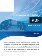 Rendición de Cuentas - 2011