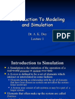 Introduction To Modeling and Simulation