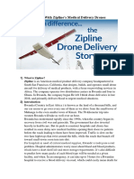 Study Case of Drone Zipline