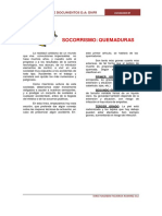Socorrismo: Quemaduras: Elaboracion de Documentos D.A: DNFR