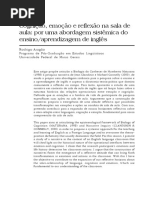 Cognição, Emoção e Reflexão Na Sala de Aula