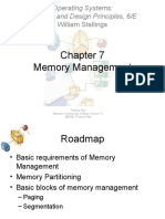 Memory Management: Operating Systems: Internals and Design Principles, 6/E