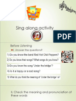 Sing Along Activity Ingles 1