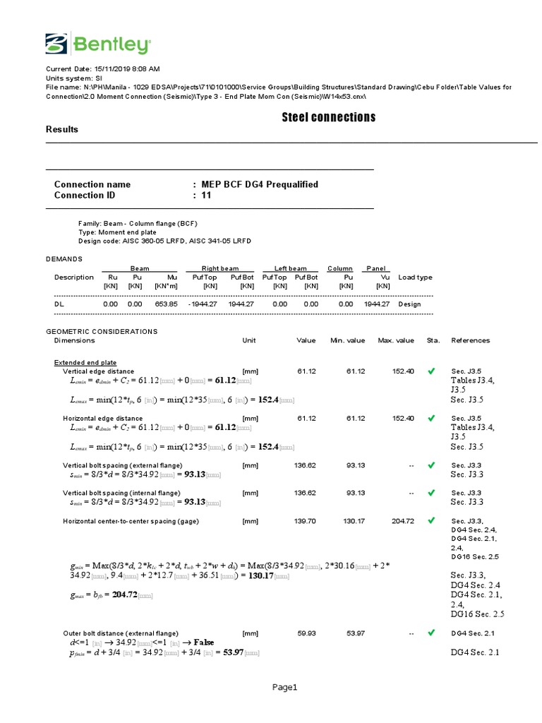 RAM Connection Standalone CE Report | PDF | Strength Of Materials ...