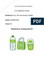 Bioplásticos, Biodegradación