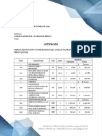 Cotización Concejo