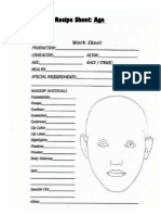 Recipe Worksheets - Makeup