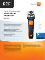 Volume Flow Hood: Testo 420 - Light, Precise and Convenient | PDF |  Pressure Measurement | Calibration