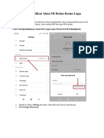 Cara Mengembalikan Akun Mi Kalau Kamu Lupa Password