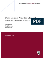 Bank Boards Since Crisis