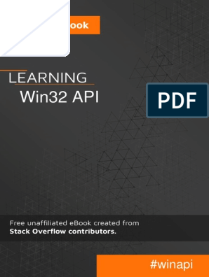 Win32 Api PDF | PDF | Application Programming Interface | C