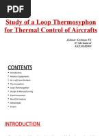 Study of A Loop Thermosyphon For Thermal Control of Aircrafts