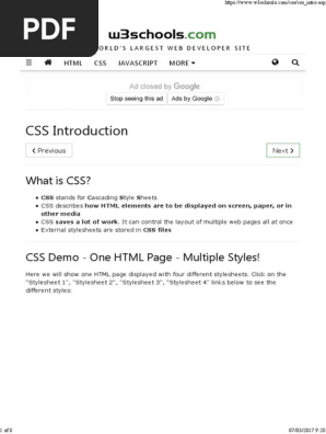 CSS Introduction PDF: Nếu bạn đang tìm kiếm tài liệu học CSS, tài liệu giới thiệu CSS PDF có thể là lựa chọn tuyệt vời. Với tài liệu này, bạn sẽ được cung cấp kiến thức căn bản về CSS, những nguyên tắc cơ bản cần biết, cách viết mã CSS và nhiều hơn nữa. Tài liệu được thiết kế đầy đủ và dễ hiểu, là công cụ học tập lý tưởng cho những bạn yêu thích CSS.