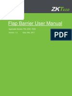 Flap Barrier User Manual: Applicable Models: FBL 4000 / 5000 Version: 1.0 Date: Mar. 2017