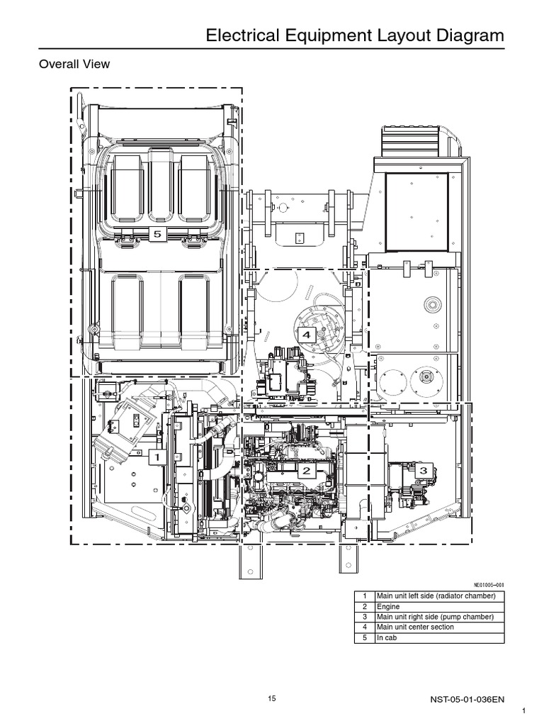 Electrical Equipment Layout Diagram: Overall View | PDF | Switch | Pump