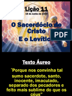 Lição 11 - O Sacerdócio de Cristo e o Levítico