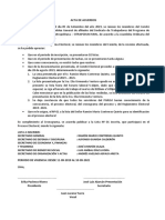 Acta de Acuerdos para Publicación de Listas