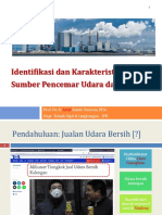 Identifikasi Dan Karakteristik Sumber Pencemar Udara Dari Emisi