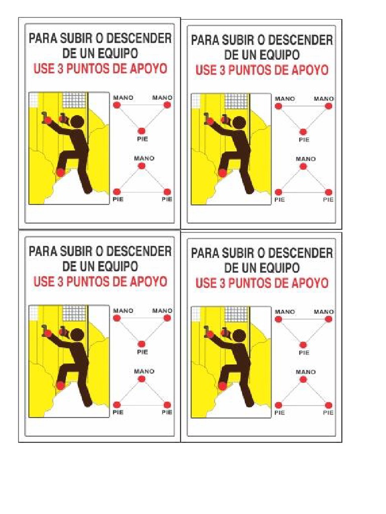 Señal Tres Puntos de Apoyo | PDF