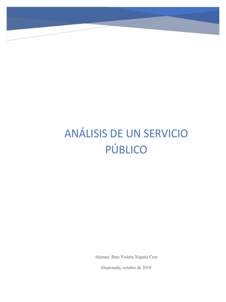 Análisis de Servicios Públicos en Guatemala | PDF | Hospital | Guatemala