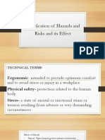 Clasification of Hazards and Risks and Its Effects