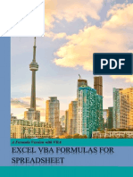 Excel VBA Formulas for Spreadsheet